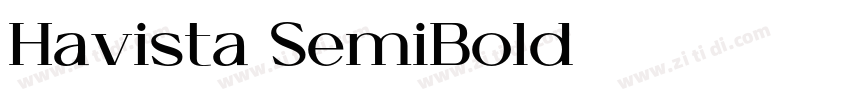 Havista SemiBold字体转换
